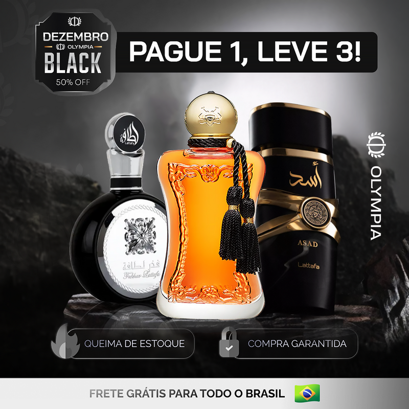 PROMOÇÃO COMPRE 1 LEVE 3 - Lattafa Fakhar, SAFANAD e Asad Lattafa - Oferta De Natal - 100ml